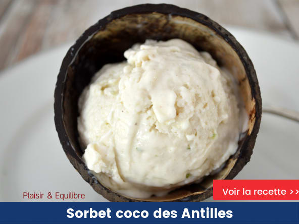 Sorbet coco des Antilles